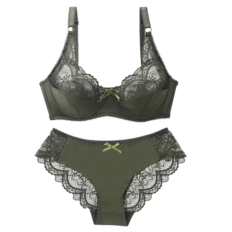 Lace Underwire Lingerie Set – Support Bra & Matching Brief