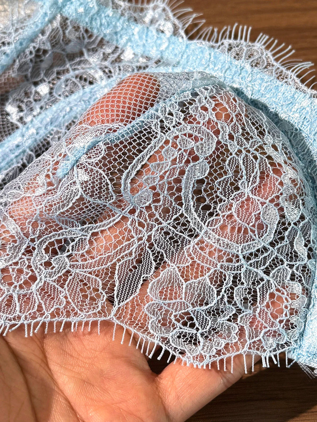 Light Blue Lace Lingerie Set – Underwire Bra & Matching Panty