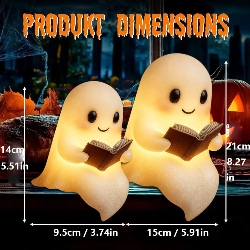 Little Night Reader Ghost Lamp – Cozy LED Book Light for Bedrooms & Bookshelves
